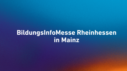BerufsInfoMesse (BIM) Rheinhessen 
in Mainz 2024