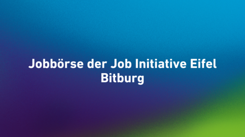 Jobbörse der Job Initiative Eifel