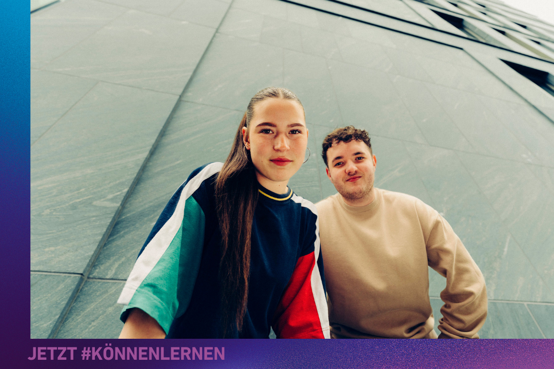 Zwei Azubis als Botschafter für Ausbildung der bundesweiten Azubi Kampagne könnenlernen der IHK